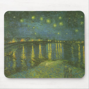Sterrennacht over de Rijn door Vincent van Gogh Muismat
