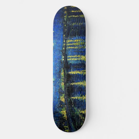 Sterrennacht over de Rijn door Vincent Van Gogh Persoonlijk Skateboard (Voorkant)