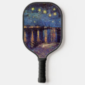 Sterrennacht over de Rijn door Vincent van Gogh Pickleball Paddle (Achterkant)