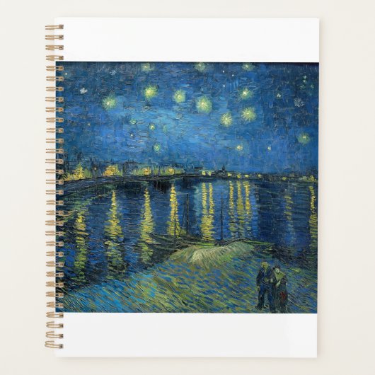 Sterrennacht over de Rijn door Vincent van Gogh Planner (Voorkant)