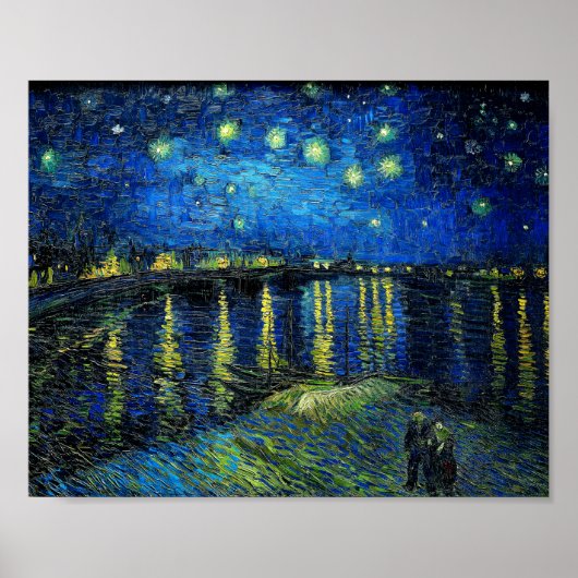 Sterrennacht over de Rijn door Vincent Van Gogh Poster (Voorkant)