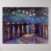 Sterrennacht over de Rijn door Vincent van Gogh Poster (Voorkant)