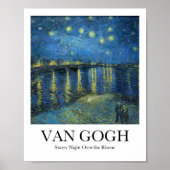 Sterrennacht over de Rijn door Vincent van Gogh Poster (Voorkant)