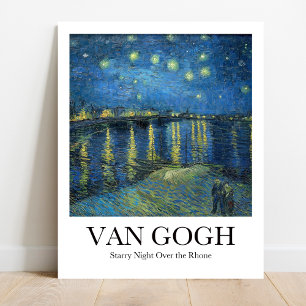 Sterrennacht over de Rijn door Vincent van Gogh Poster