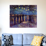 Sterrennacht over de Rijn door Vincent van Gogh Poster<br><div class="desc">Sterrennacht over de Rijn door Vincent van Gogh is een kunstschilderij na het indrukken van het zeemaand schilderij. Een maritiem uitzicht over het water van de Rijn 's nachts met sterren in de hemel die in de reflectie schijnen. Over de kunstenaar: Vincent Willem van Gogh (1853-1890) was een van de...</div>