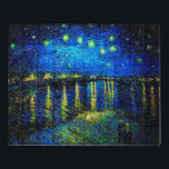 Sterrennacht over de Rijn door Vincent Van Gogh Puzzel<br><div class="desc">Sterrennacht over de Rijn door Vincent Van Gogh. Dit is een oud meesterwerk van de nederlandse meesterschilder Vincent Van Gogh. Dit mooie schilderij heeft een mooie, levendige, verzadigde kleur. Vincent Van Gogh was een nederlandse post van impressionist schilder. Dit schilderij werd geschilderd op de oevers van Rhone in Frankrijk. Dit...</div>