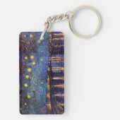 Sterrennacht over de Rijn door Vincent van Gogh Sleutelhanger (achterkant)