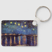Sterrennacht over de Rijn door Vincent van Gogh Sleutelhanger (Voorkant)