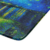 Sterrennacht over de Rijn door Vincent Van Gogh Snijplank (Hoek)