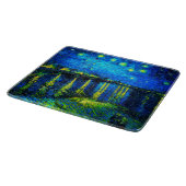 Sterrennacht over de Rijn door Vincent Van Gogh Snijplank (Hoek)