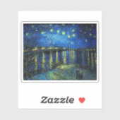 Sterrennacht over de Rijn door Vincent Van Gogh Sticker (Vel)
