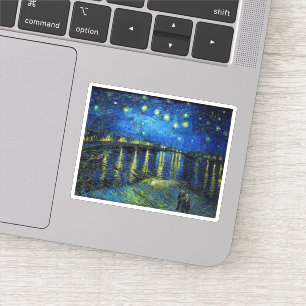 Sterrennacht over de Rijn door Vincent Van Gogh Sticker