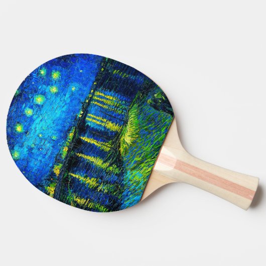 Sterrennacht over de Rijn door Vincent Van Gogh Tafeltennisbatje (Zijkant)