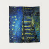 Sterrennacht over de Rijn door Vincent Van Gogh Wandkleed (Voorkant)