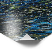 Sterrennacht over de Rijn Foto Afdruk (Hoek)