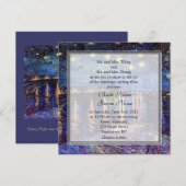 Sterrennacht over de Rijn, huwelijk Kaart (Voorkant / Achterkant)