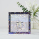 Sterrennacht over de Rijn, huwelijk Kaart (Staand voorkant)