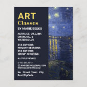 Sterrennacht over de Rijn, Kunstklassen Flyer (Voorkant)