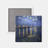 Sterrennacht over de Rijn Magneet (Voorkant / Achterkant)