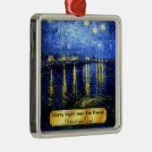 Sterrennacht over de Rijn Metalen Ornament (Rechts)