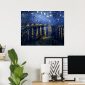 Sterrennacht over de Rijn Poster (Thuiskantoor)