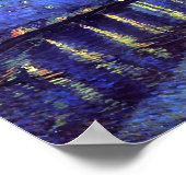 Sterrennacht over de Rijn Poster (Hoek)