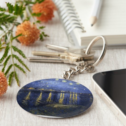 Sterrennacht over de Rijn Sleutelhanger (Zijkant)