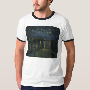 Sterrennacht over de Rijn - Van Gogh T-shirt