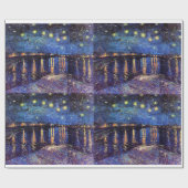 Sterrennacht over de Rijn, Vincent van Gogh. Cadeaupapier (Vlak)