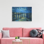 Sterrennacht over de Rijn Vincent van Gogh Canvas Afdruk (Insitu (Woonkamer))