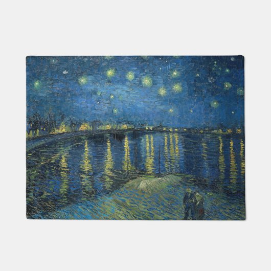 Sterrennacht over de Rijn Vincent Van Gogh Deurmat (Voorkant)