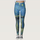 Sterrennacht over de Rijn Vincent Van Gogh Leggings (Voorkant)