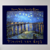 Sterrennacht over de Rijn: Vincent van Gogh Poster (Voorkant)