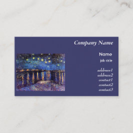 Sterrennacht over de Rijn, Vincent Van Gogh Visitekaartje