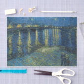 Sterrennacht over het ontkoppelingsdocument Rhône Tissuepapier (Craft)