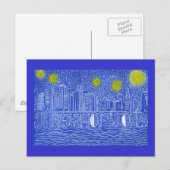 Sterrennacht over New York.. wie is John Galt? Briefkaart (Voorkant / Achterkant)