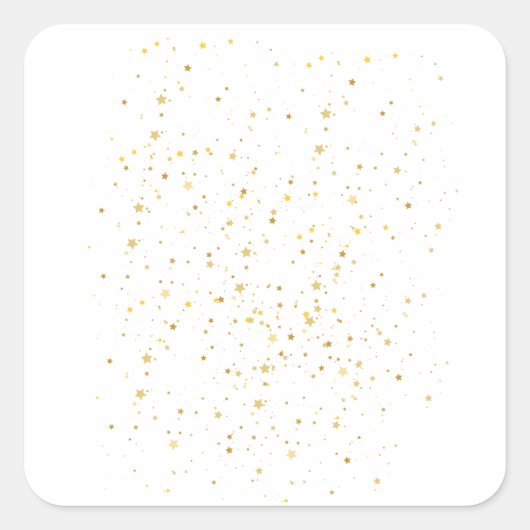 Sterrennacht Overlays Vierkante Sticker (Voorkant)