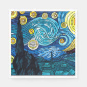 Sterrennacht Papieren servetten (Voorkant)