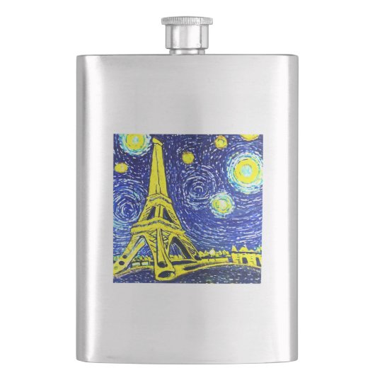 Sterrennacht Paris Frankrijk Flacon (Voorkant)
