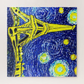 Sterrennacht Paris Frankrijk Legpuzzel (Horizontaal)