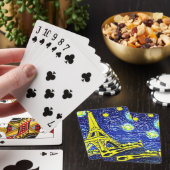 Sterrennacht Paris Frankrijk Pokerkaarten (Insitu)