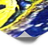 Sterrennacht Paris Frankrijk Poster (Hoek)