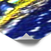 Sterrennacht Paris Frankrijk Poster (Hoek)