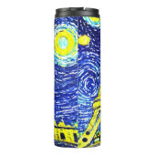 Sterrennacht Paris Frankrijk Thermosbeker (Achterkant)