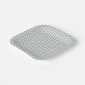 Sterrennacht Pattern Square Baby shower Bord (Gebogen)