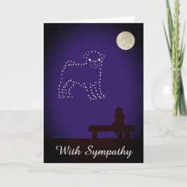 Sterrennacht Pet Pug Dog Sympathie Kaart