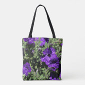 Sterrennacht Petunia bloem canvas tas (Achterkant)