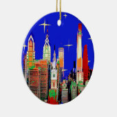 Sterrennacht Philadelphia Keramisch Ornament (Rechts)