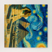 Sterrennacht Piramides Sfinx Egypt Legpuzzel (Horizontaal)