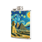 Sterrennacht Piramides Sfinx Egypte Heupfles (Links)